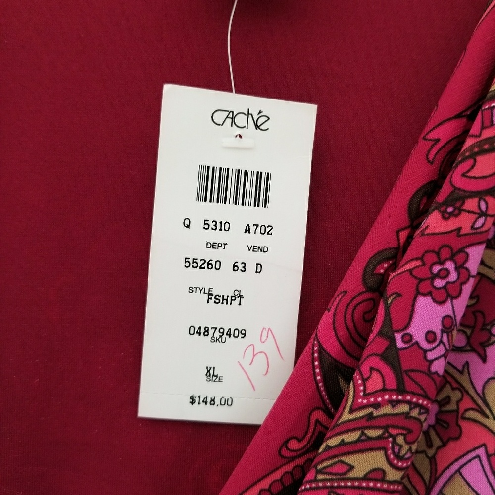 1- Cache faux wrap dress and 1 ECI dress